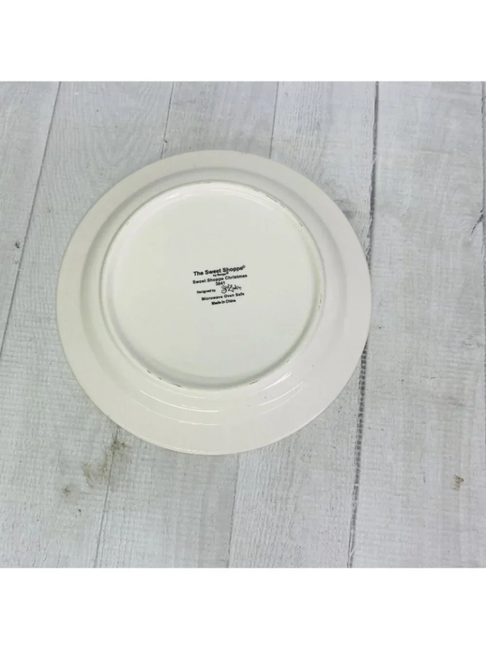 Sango Sue Zipkin SWEET SHOPPE CHRISTMAS Yellow Snowman Salad Lunch Plates Set 3